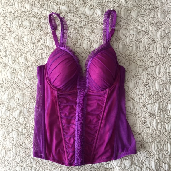 Never worn! VS pink and purple corset - Picture 1 of 4